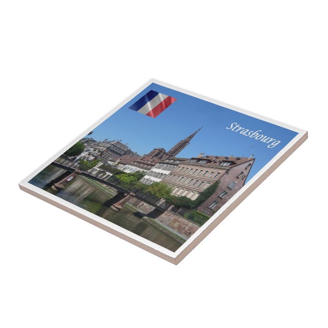 zFR142 STRASBOURG, Frankrike Kakelplatta (Sidan)