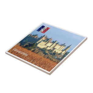 zFR143 CARCASSONNE, Frankrike, Kakelplatta