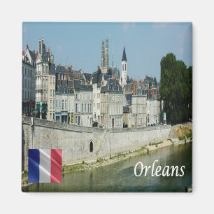 zFR145 ORLEANS, Frankrike, Fridge Magnet