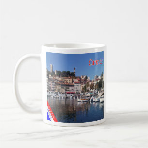 zFR151 CANNES, Fransk Riviera, Frankrike, Kaffemugg