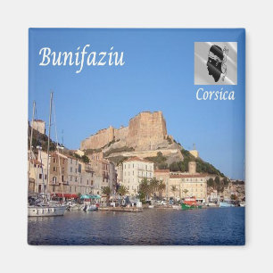 zFR153 BONIFACIO, Korse, Frankrike, Fridge Magnet