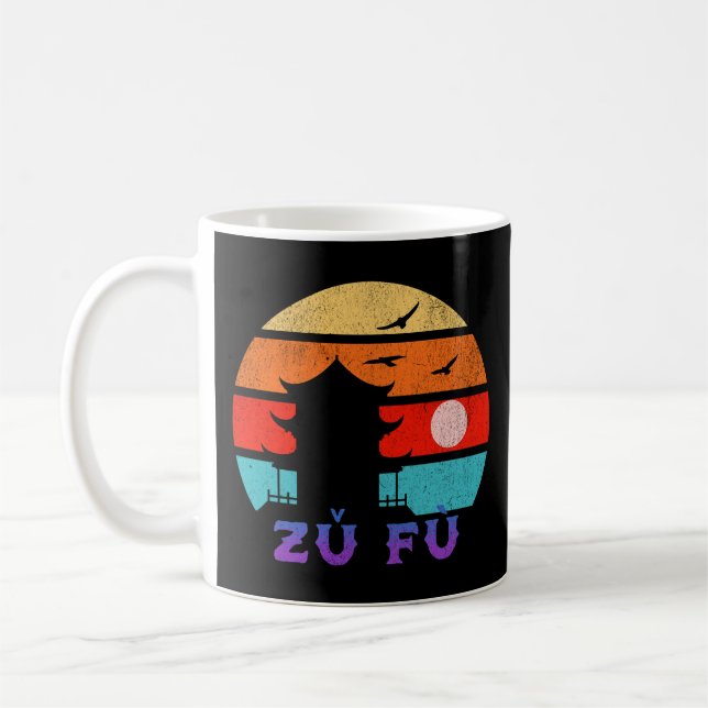 Zfù Retro Sunset Ocean Grandfather Kaffemugg (Vänster)