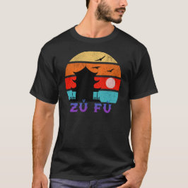 Zfù Retro Sunset Ocean Grandfather T Shirt