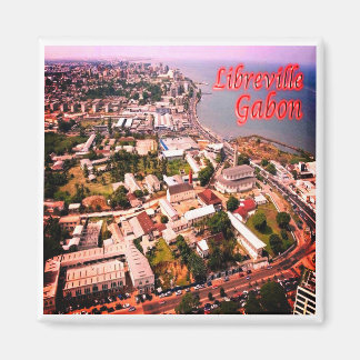 zGA006 LIBREVILLE, Gabon, Afrika, Fridge Magnet
