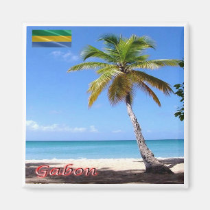 zGA009 GABON, Palmier, Afrika, Fridge Magnet