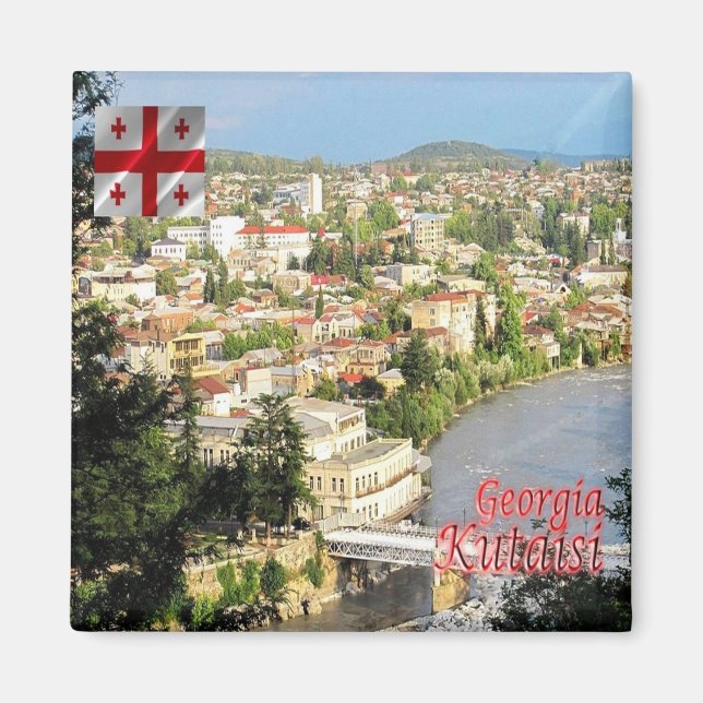 zGE006 KUTAISI, Georgien, Asien, Fridge Magnet (Framsidan)