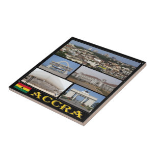 zGH004 ACCRA, Mosaic, Ghana, Afrika Kakelplatta