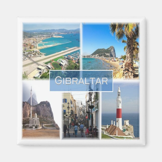 zGI004 GIBRALTAR, Europa, Fridge Magnet (Framsidan)