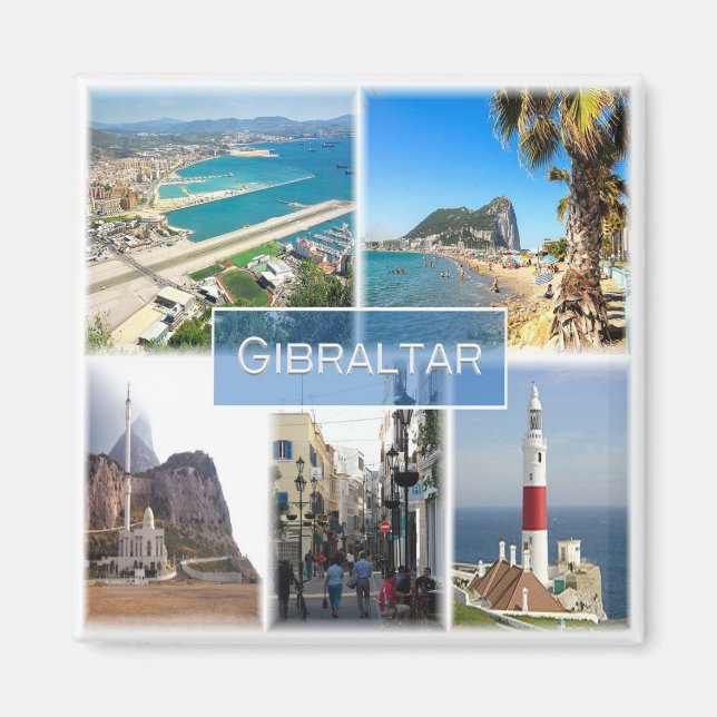 zGI004 GIBRALTAR, Europa, Fridge Magnet (Framsidan)