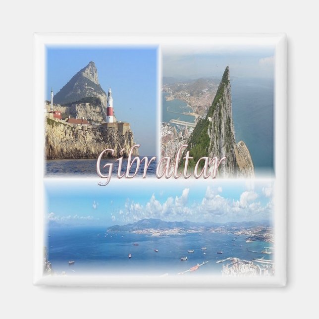 zGI005 GIBRALTAR, Europa, Fridge Magnet (Framsidan)