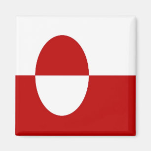 zGL001 GRÖNLAND Flagga, Amerika, Fridge Magnet