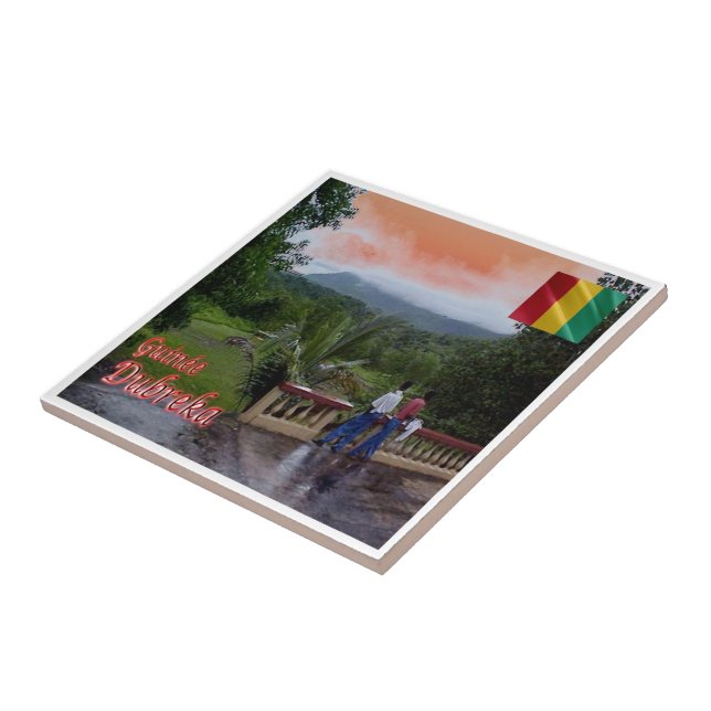 zGN004 DUBREKA, Panorama, Guinea, Afrika Kakelplatta (Sidan)