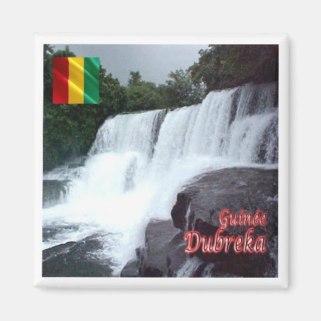 zGN005 DUBREKA FALLS, Guinea, Afrika, Fridge Magnet (Framsidan)