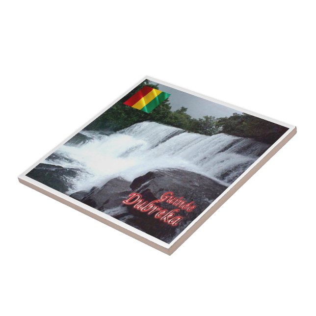 zGN005 DUBREKA FALLS, Guinea, Afrika Kakelplatta (Sidan)