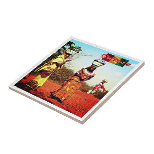 zGN007 GUINEA, Fule Women, Afrika Kakelplatta