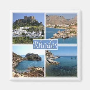 zGR025 RHODES - Grekland - Fridge Magnet