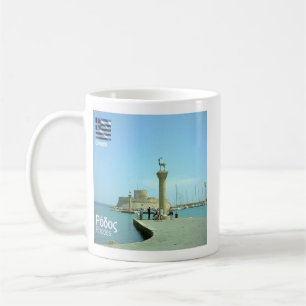 zGR038 RHODES, Grekland, kaffe Mugg
