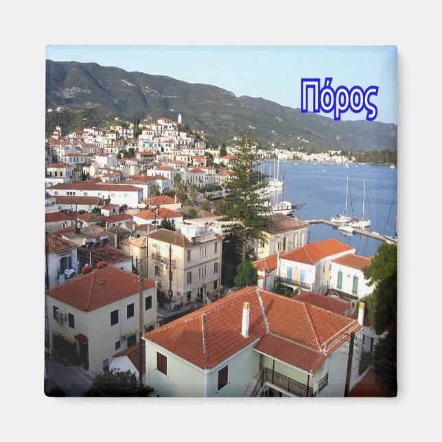 zGR043 PAROS Greece, Fridge Magnet (Framsidan)