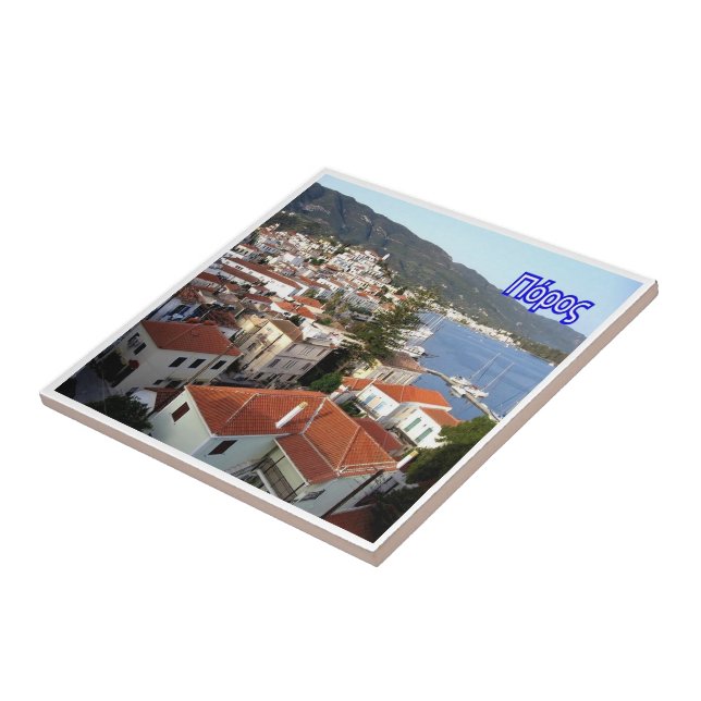 zGR043 PAROS Grekland Kakelplatta (Sidan)