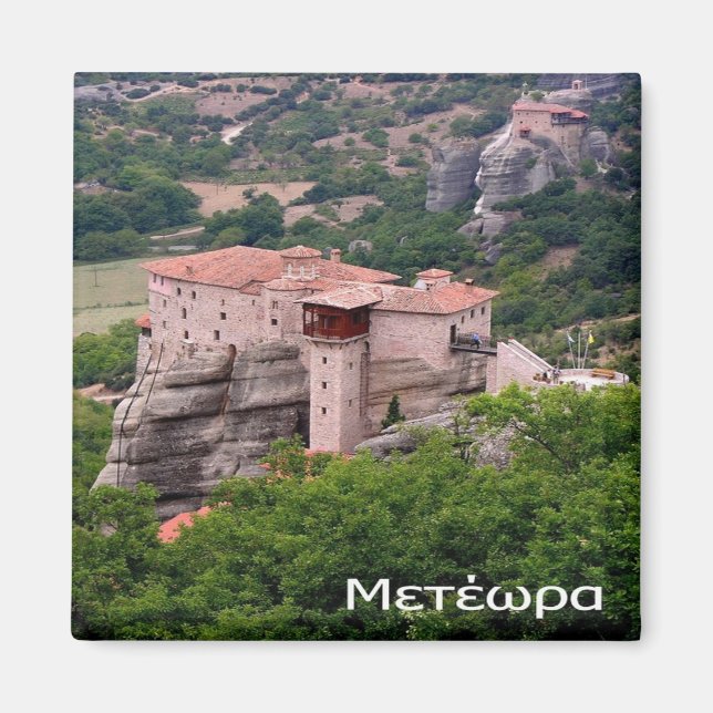 zGR052 METEORA Grekland, Kylskåp Magnet (Framsidan)