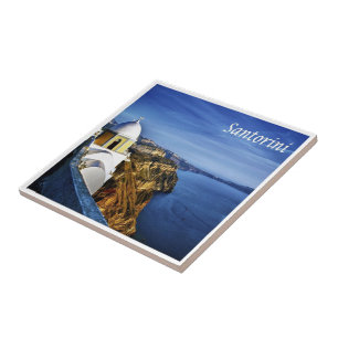zGR90 SANTORINI, Fira, Grekland Kakelplatta