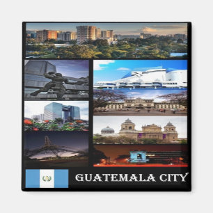 zGT023 GUATEMALA City, Mosaic, Amerika, Fridge Magnet