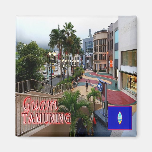 zGU009 TAMUNING, GUAM, Oceanien, Fridge Magnet (Framsidan)