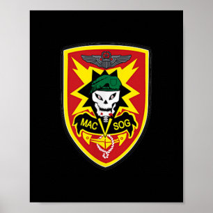 Zgxblwjhbsy Creations Co Macv-sog Vietnam Krig Mil Poster