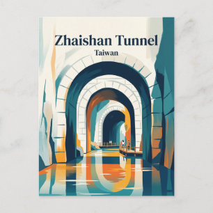 Zhaishan-tunneln Taiwan Vykort