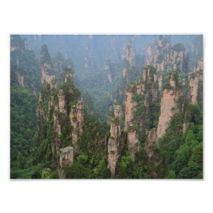Zhangjiajie National Forest Park Photo Papper Fototryck