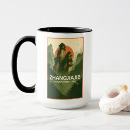 Zhangjiajie nationalskogspark mugg