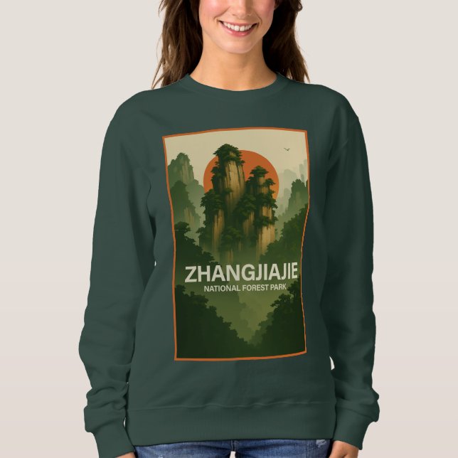 Zhangjiajie nationalskogspark t shirt (Framsida)