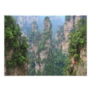 Zhangjiajie nationalskogsparken Avatbergen Fototryck