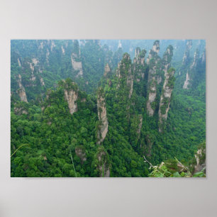 Zhangjiajie nationalskogsparken Avatbergen Poster
