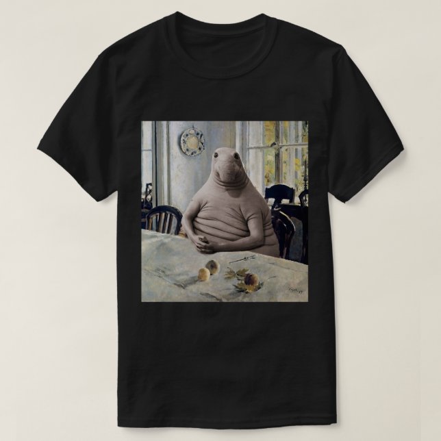 Zhdun Snorp väntar på middag T Shirt (Design framsida)