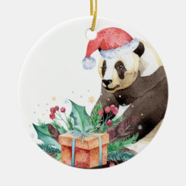 Zhen Zhen Panda jul Julgransprydnad Keramik