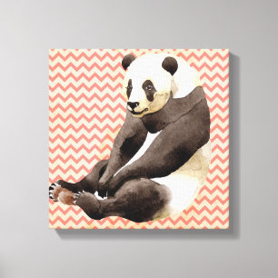 Zhen Zhen Panda Wrapped Canvas Skriv ut