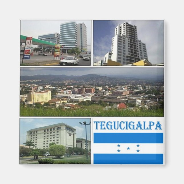 zHN010 TEGUCIGALPA, Mosaic, Honduras, Fridge Magnet (Framsidan)