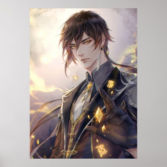 Zhongli Genshin Poster (Framsidan)