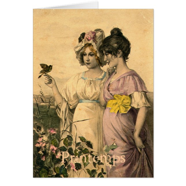 ZHR0011, Printemps Hälsningskort (Framsidan)