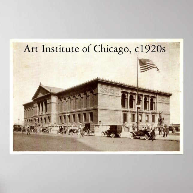 ZHR0038, Art Institute of Chicago, c1920s Poster (Framsidan)