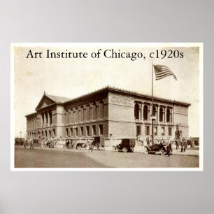 ZHR0038 konstinstitut av Chicago, c1920s Poster