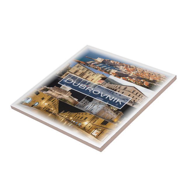 zHR003 DUBROVNIK, Kroatien Kakelplatta (Sidan)