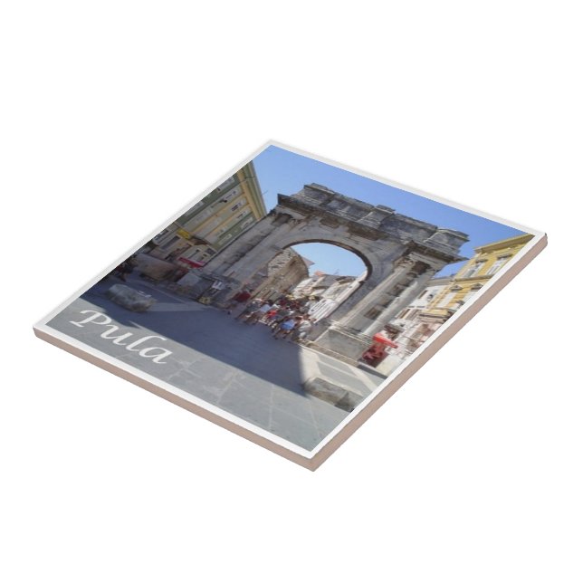 zHR007 PULA, Kroatien Kakelplatta (Sidan)