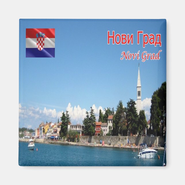 zHR013 NOVIGRAD, Kroatien, Novigrad, Fridge Magnet (Framsidan)