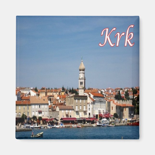 zHR015 KRK City - Kroatien - Fridge Magnet (Framsidan)