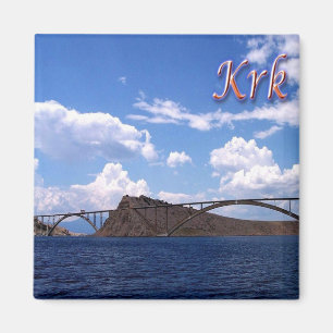 zHR016 KRK - Bridge - Kroatien - Fridge Magnet