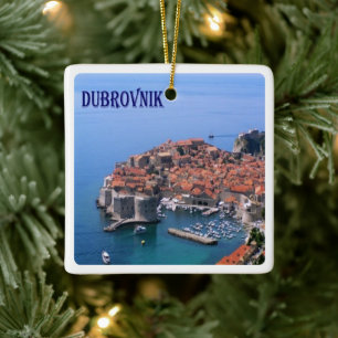 zHR017 DUBROVNIK, Kroatien, Europa, Julgransprydnad Keramik