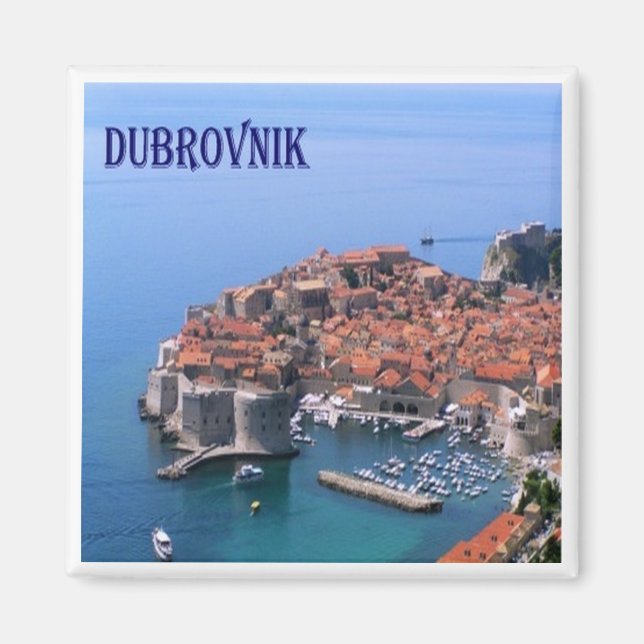 zHR017 DUBROVNIK, Kroatien, Frankrike Magnet (Framsidan)