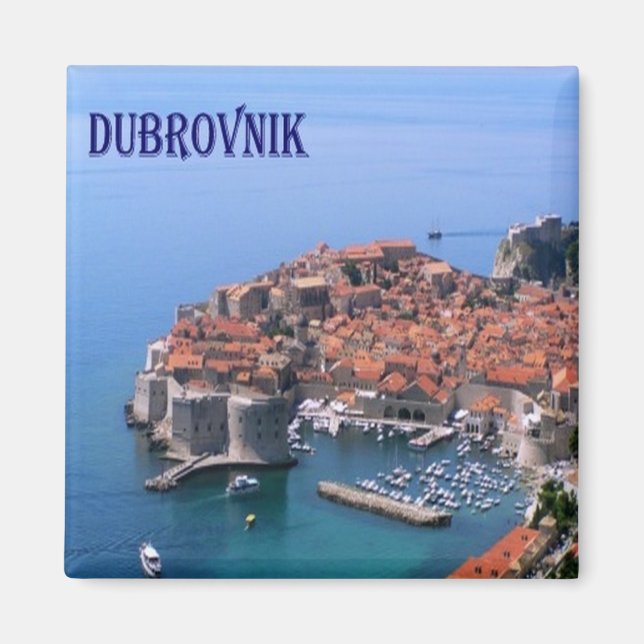 zHR017 DUBROVNIK, Kroatien, Frankrike Magnet (Framsidan)